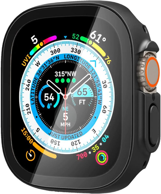 Etui Spigen Thin Fit 360 ACS05558 do Apple Watch Ultra 49 mm Czarny (8809811869750) - obraz 3