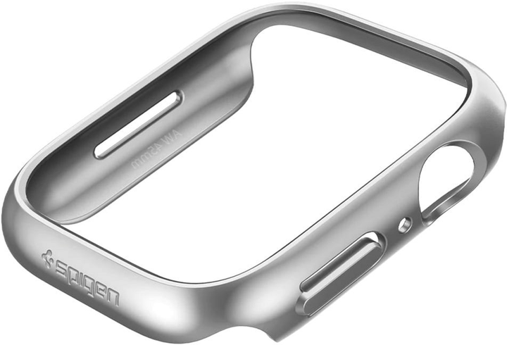 Чохол Spigen Thin Fit ACS04178 для Apple Watch 7 45 мм Graphite (8809811857634) - зображення 9