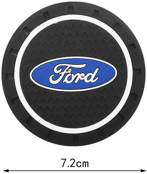 Силиконовый коврик в подстаканник с логотипом Ford комплект 2 штуки - изображение 3