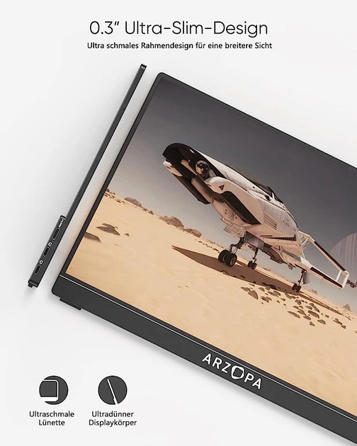 Arzopa G1 game モニター ARZOPA G1 Game レビュー】144Hz、1ms対応のゲーミングモバイル