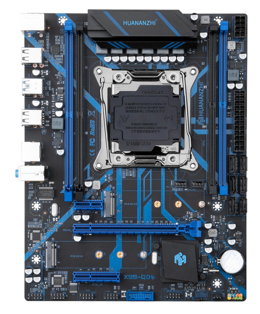 Материнская плата HUANANZHI X99-QD4 LGA2011-3 mATX - изображение 3