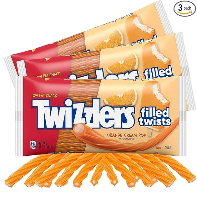 Желейки Twizzlers Twists Orange Cream Pop 311г - зображення 5