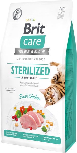 Sucha karma dla kotów sterylizowanych Brit Care Cat GF Sterilised Urinary Health z kurczakiem 7 kg (8595602540723) - obraz 1