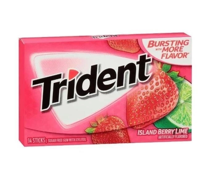 Блок жуйок Trident Island Berry Lime 12 шт - Фото 3 Блок жуйок Trident Island Berry Lime 12 шт - зображення 3