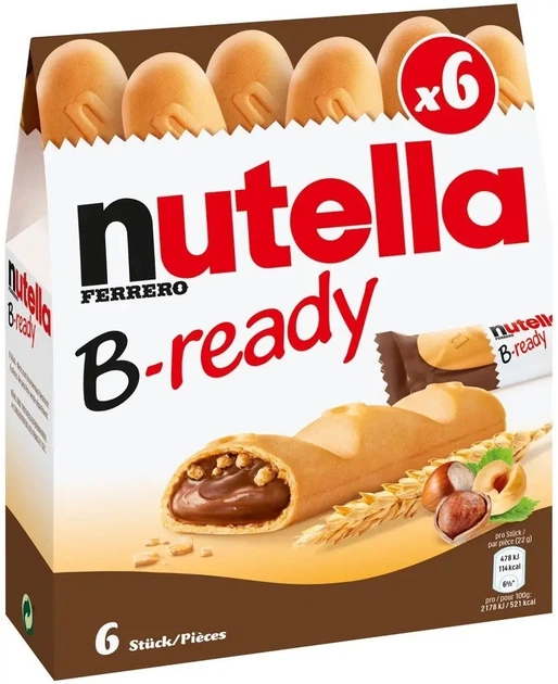 Батончик Nutella B-Readi наполненные шоколадной пастой 6 шт - Фото 3 Батончик Nutella B-Readi наполненные шоколадной пастой 6 шт - изображение 3