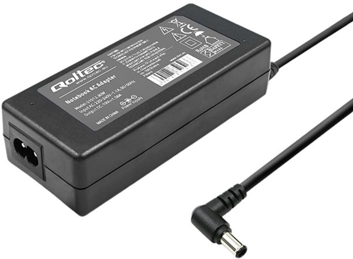 Zasilacz Qoltec do laptopów Toshiba 30W 19V 1.58A 5.5x2.5 mm + kabel zasilający 1.11 m (5901878515137) - obraz 2