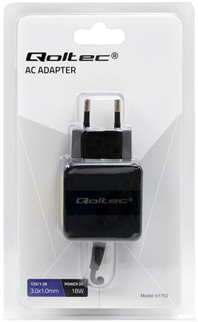 Zasilacz Qoltec do laptopów Acer 18W 12V 1.5A 3.0x1.0 mm (5901878517520) - obraz 3