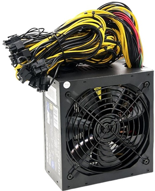 Блок питания для компьютера Qoltec ATX 1000Вт 80 Plus Gold Gaming Miner version 2 (5901878503455) - изображение 1