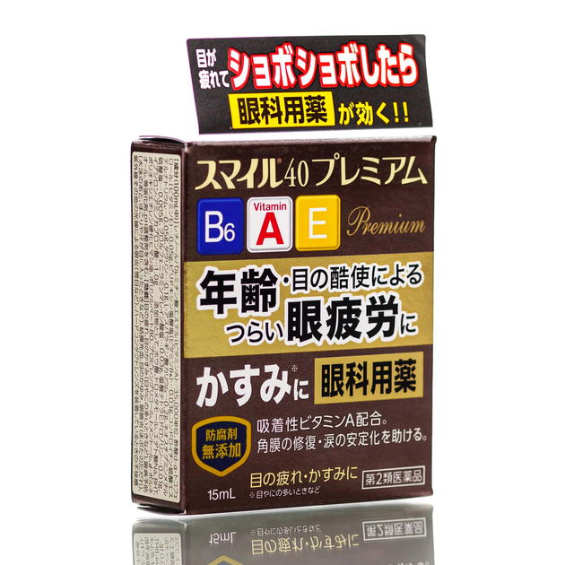 Японские капли для глаз премиум LION Smile 40 Premium 15 мл - зображення 1