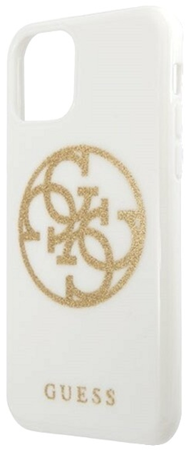 Панель Guess Glitter Circle Logo для Apple iPhone 11 Pro Max Білий (3700740471647) - зображення 1