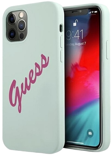 Панель Guess Silicone Vintage для Apple iPhone 12 Pro Max Синій (3700740495230) - зображення 1