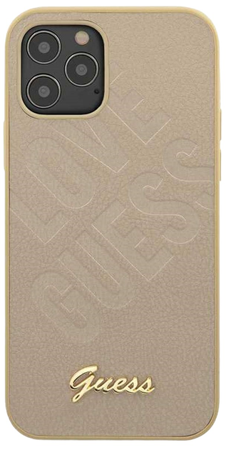 Панель Guess Iridescent Love Script Gold Logo для Apple iPhone 12 Pro Max Золота (3700740480724) - зображення 2