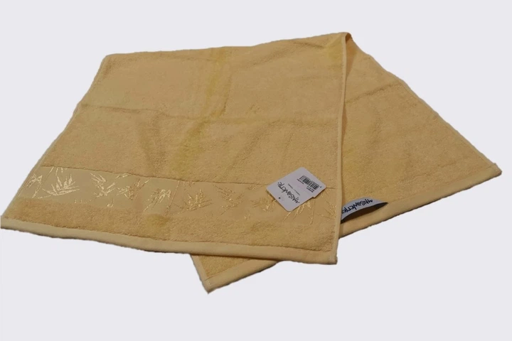Махровое полотенце Maisonette. Bamboo желтое-76х152 - изображение 2