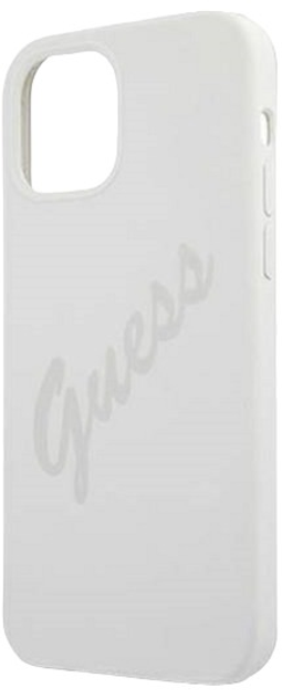 Панель Guess Silicone Vintage для Apple iPhone 12 mini Кремовий (3700740495094) - зображення 1