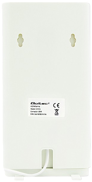 Antena Qoltec 4G LTE DUAL z podwójnym złączem SMA Biały (5901878570136) - obraz 4