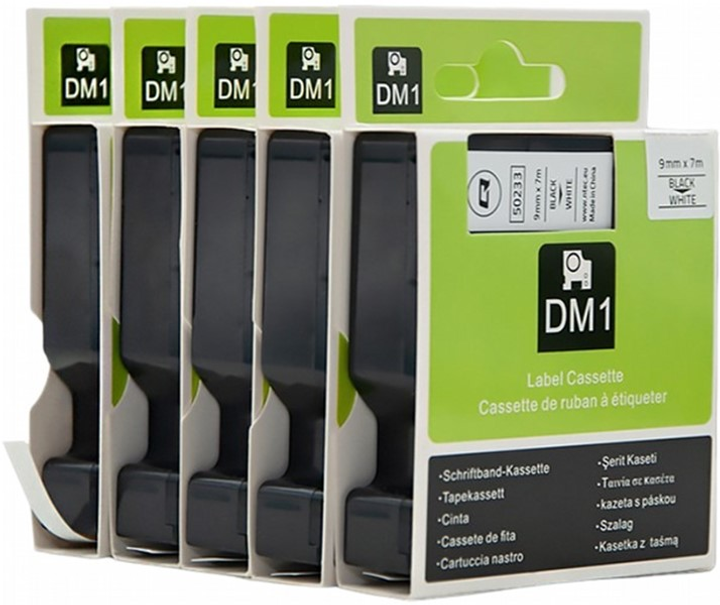 Taśma Qoltec do Dymo D1 40913 nadruk 9 mm x 7 m (5901878502335) - obraz 5