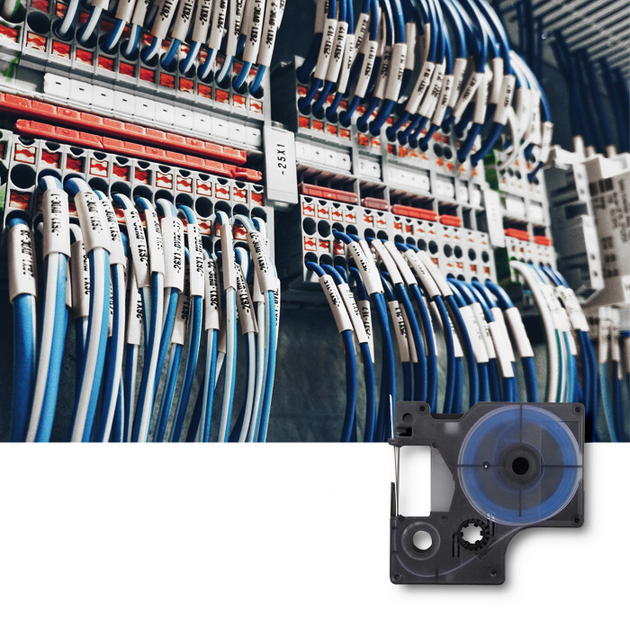 Rurka termokurczliwa Qoltec do drukarek Dymo D1/DM1 nadruk 9 mm * 1.5 m (5901878502281) - obraz 4
