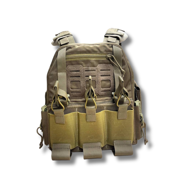Плитоноска uaBRONIK (Plate Carrier) закрытого типа Койот - изображение 6