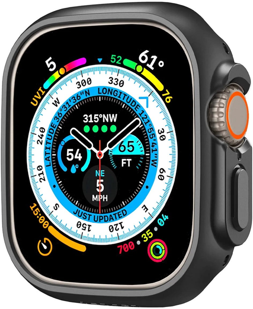 Чохол Spigen Thin Fit ACS05458 для Apple Watch Ultra 49 мм Black (8809811868777) - зображення 4