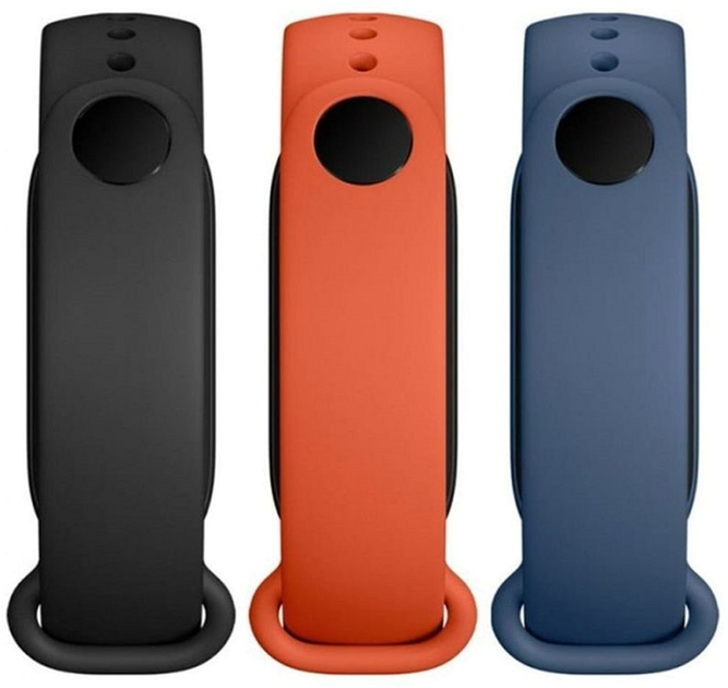 Ремінець Xiaomi 34142 для Mi Smart Band 5/6 Black/Orange/Blue 3 шт (6934177745645) - зображення 2