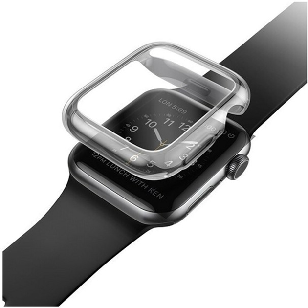 Etui Uniq Garde do Apple Watch Series 4/5/6/SE 44 mm Szary (8886463669600) - obraz 1