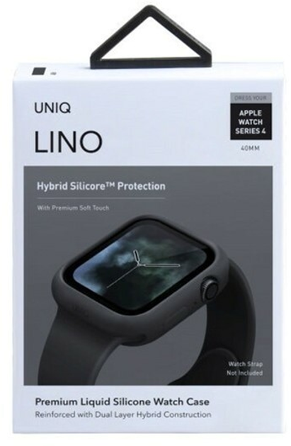 Чохол Uniq Lino для Apple Watch Series 4/5/6/SE 40 мм Black (8886463671092) - зображення 4
