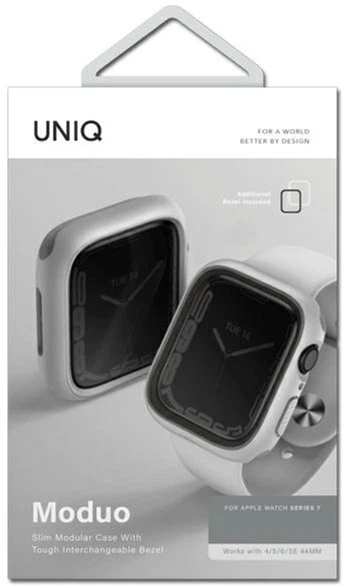 Чохол Uniq Moduo для Apple Watch Series 4/5/6/7/8/SE/SE2 40-41 мм Chalk Stone Grey (8886463680957) - зображення 4
