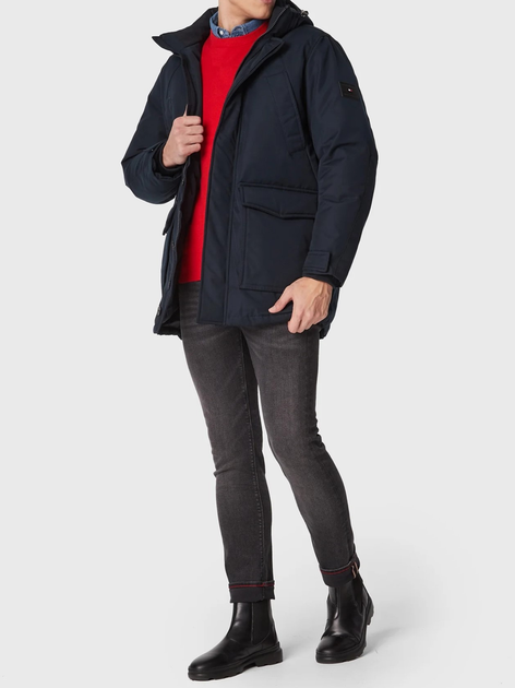 Kurtka parka męska z kapturem Tommy Hilfiger MW0MW27689-DW5 S Granatowa (8720641443739) - obraz 3