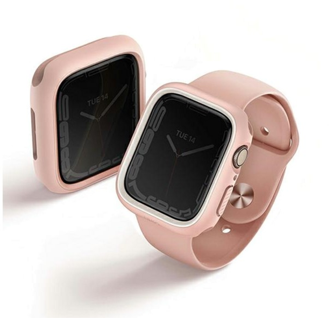 Etui Uniq Moduo do Apple Watch Series 4/5/6/7/8/SE/SE2 44-45 mm Różowy/Biały (8886463681008) - obraz 3