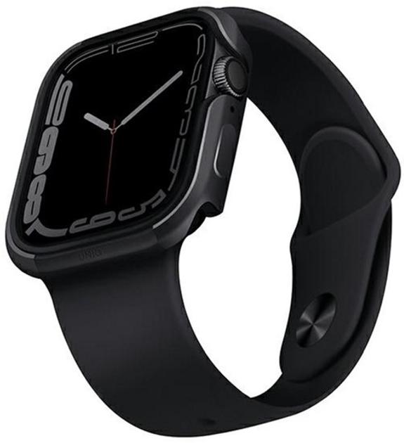 Etui Uniq Valencia do Apple Watch Series 4/5/6/7/8/SE/SE2 40-41 mm Grafitowy (8886463680018) - obraz 1