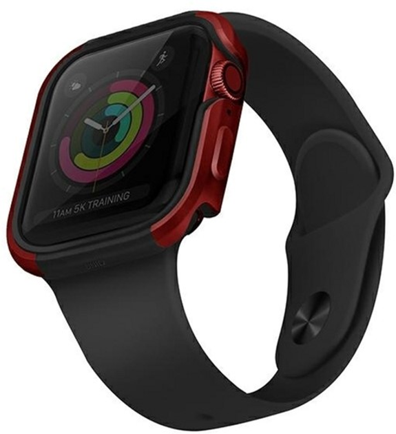Etui Uniq Valencia do Apple Watch Series 4/5/6/SE 44 mm Czerwony (8886463675533) - obraz 1