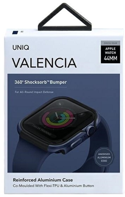 Etui Uniq Valencia do Apple Watch Series 4/5/6/SE 44 mm Niebieski (8886463675540) - obraz 2