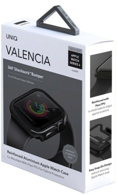 Etui Uniq Valencia do Apple Watch Series 4/5/6/SE 44 mm Szary (8886463671191) - obraz 5