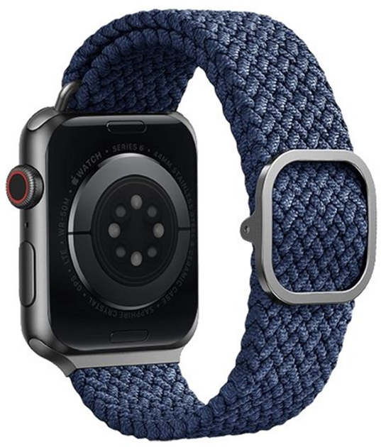 Ремінець Uniq Aspen Braided для Apple Watch Series 1/2/3/4/5/6/7/8/SE/SE2 38-41 мм Oxford Blue (8886463676394) - зображення 4