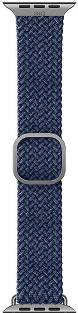 Pasek Uniq Aspen Braided do Apple Watch Series 1/2/3/4/5/6/7/8/SE/SE2 42-45 mm Niebieski (8886463676424) - obraz 6