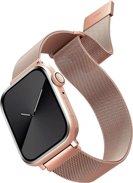 Pasek Uniq Dante Stainless Steel do Apple Watch Series 1/2/3/4/5/6/7/8/SE/SE2 38-41 mm Różwo-złoty (8886463669693) - obraz 1