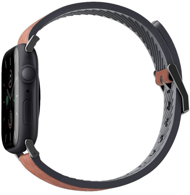 Pasek Uniq Straden Leather Hybrid Strap do Apple Watch Series 1/2/3/4/5/6/7/8/SE/SE2/Ultra 42-49 mm Brązowy (8886463679630) - obraz 2