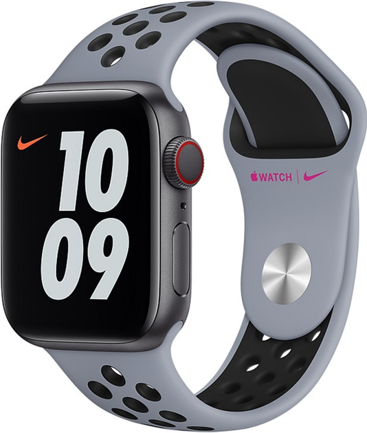 Ремінець Apple Nike Sport Brand MG3V3ZM/A для Apple Watch Series 1/2/3/4/5/6/7/8/SE/SE2 38-41 мм Gray - Black (190199898912) - зображення 2