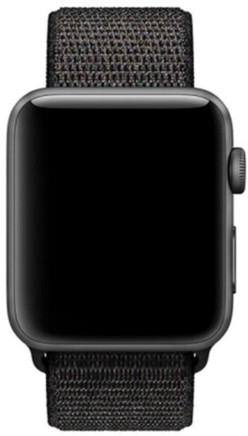 Pasek Apple Nike Loop Band MX7Y2AM/A do Apple Watch Series 1/2/3/4/5/6/7/8/SE/SE2 38-41 mm Czarny (190199373617) - obraz 2