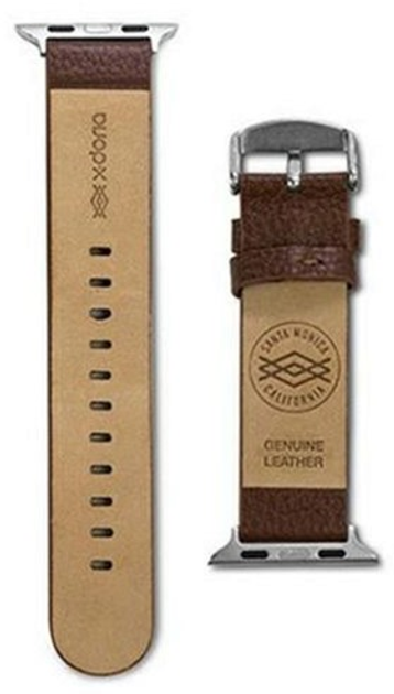 Pasek X-Doria Lux 23820 do Apple Watch Series 1/2/3/4/5/6/7/8/SE/SE2 38-41 mm Brązowy (6950941439657) - obraz 1