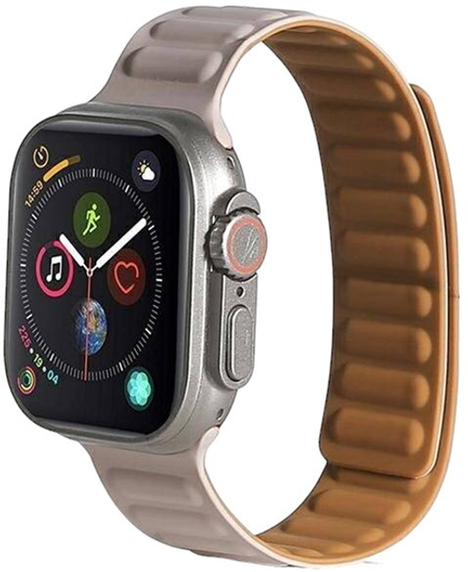 Ремінець Beline Magnetic для Apple Watch Series 1/2/3/4/5/6/7/8/SE/SE2 38-41 мм Cargo Khaki (5905359812081) - зображення 1