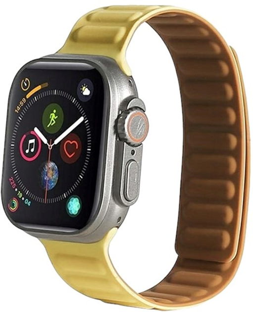 Pasek Beline Magnetic do Apple Watch Series 1/2/3/4/5/6/7/8/SE/SE2 38-41 mm Zółty (5905359812098) - obraz 1