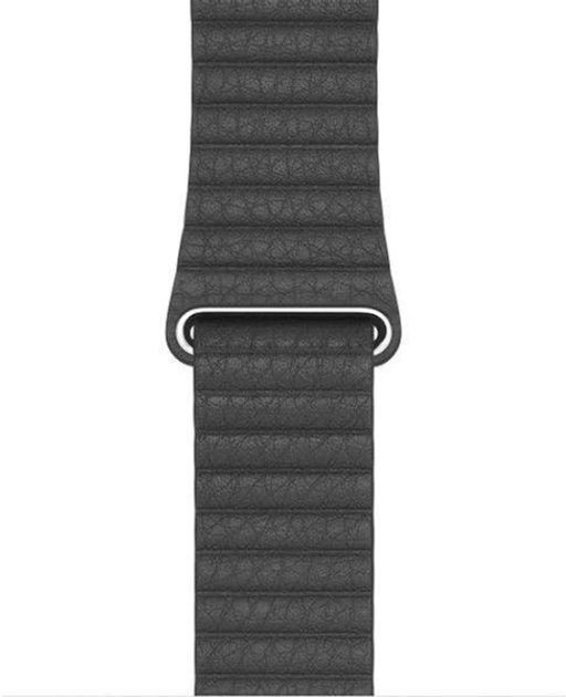 Pasek Apple Leather Loop Band MXAC2AM/A do Apple Watch Series 1/2/3/4/5/6/7/SE2 42-45 mm Czarny (190199412965) - obraz 2