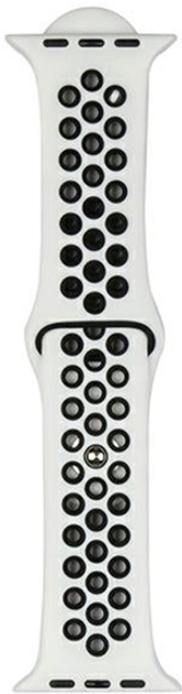 Pasek Beline Sport Silicone do Apple Watch Series 1/2/3/4/5/6/7/8/SE/SE2 38-41 mm Biało-Czarny (5904422919849) - obraz 2