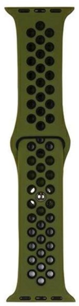 Pasek Beline Sport Silicone do Apple Watch Series 1/2/3/4/5/6/7/8/SE/SE2/Ultra 42-49 mm Zielono-Czarny (5904422919924) - obraz 2
