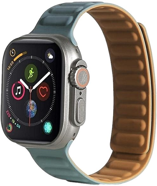 Ремінець Beline Magnetic для Apple Watch Series 1/2/3/4/5/6/7/8/SE/SE2/Ultra 42-49 мм Green (5905359812166) - зображення 1