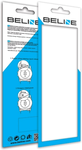 Uniwersalny pasek Beline Everyday 22 mm Czarny (5903657579873) - obraz 2