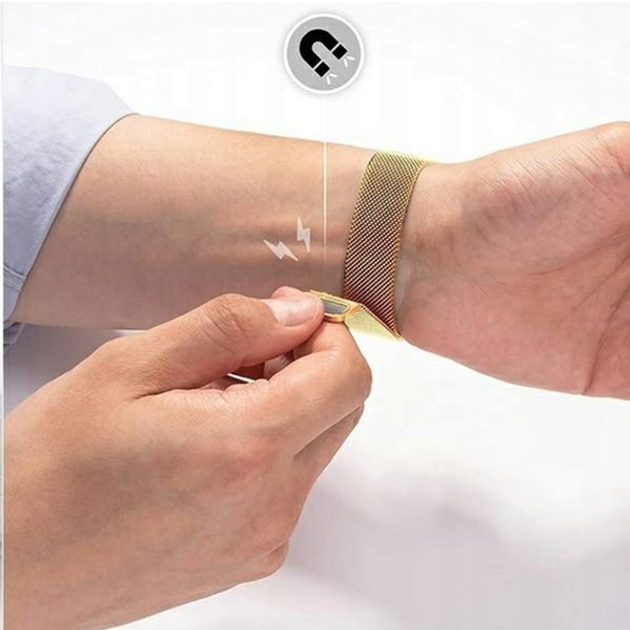 Pasek Mercury Mesh do Apple Watch Series 1/2/3/4/5/6/7/8/SE/SE2 38-41 mm Złoty (8809724801496) - obraz 4