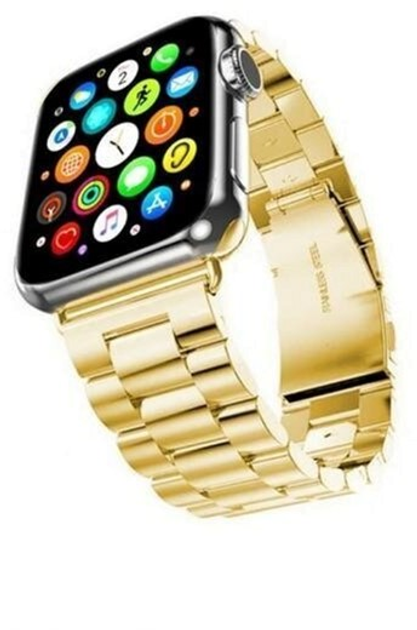 Pasek Mercury Metal do Apple Watch Series 1/2/3/4/5/6/7/8/SE/SE2 38-41 mm Złoty (8809724801335) - obraz 1
