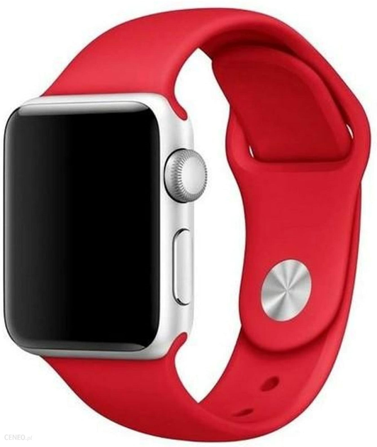 Ремінець Mercury Silicon для Apple Watch Series 1/2/3/4/5/6/7/8/SE/SE2 38-41 мм Red (8809724801694) - зображення 1